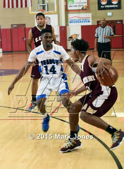 Thumbnail 2 in Shadow Mountain  vs St. Anthony (Hoophall West Invitational) photogallery.