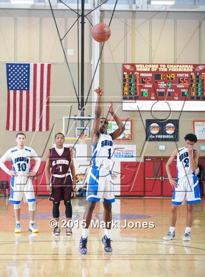 Thumbnail 2 in Shadow Mountain  vs St. Anthony (Hoophall West Invitational) photogallery.