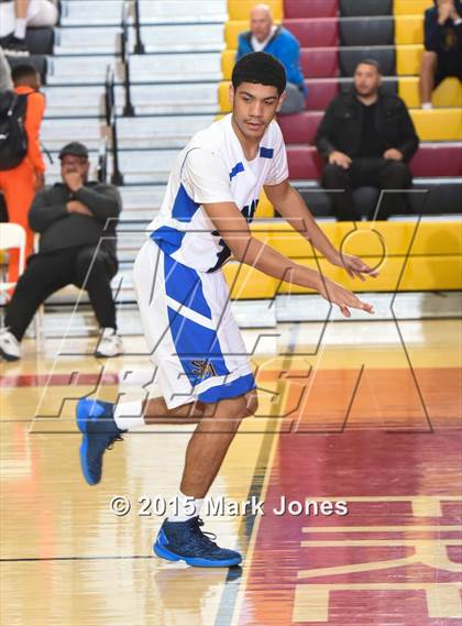 Thumbnail 3 in Shadow Mountain  vs St. Anthony (Hoophall West Invitational) photogallery.