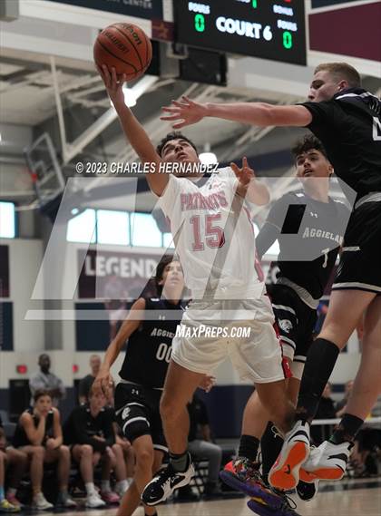 Thumbnail 2 in San Antonio Patriots HomeSchool vs. Aggieland HomeSchool (Aggieland Come and Take It Tip-Off) photogallery.