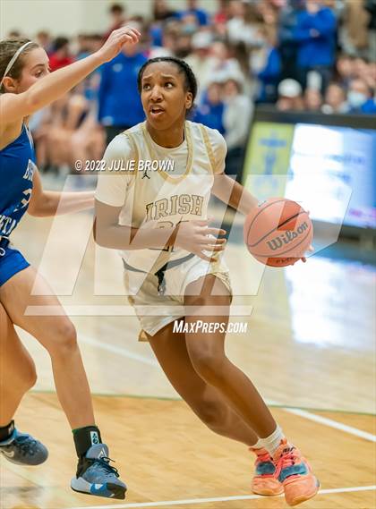 Thumbnail 2 in Indianapolis Bishop Chatard vs Cathedral (City Tournament Final) photogallery.