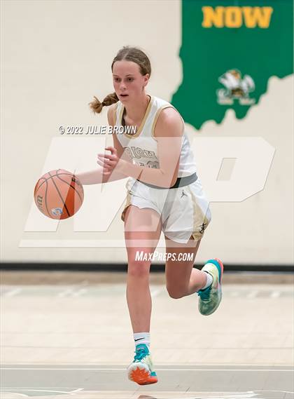 Thumbnail 2 in Indianapolis Bishop Chatard vs Cathedral (City Tournament Final) photogallery.