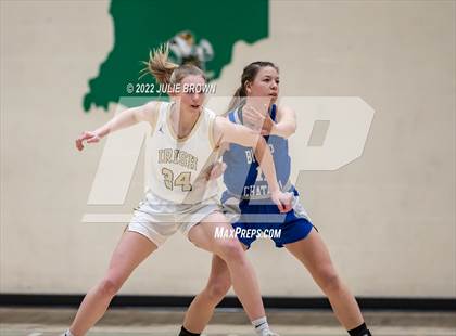 Thumbnail 2 in Indianapolis Bishop Chatard vs Cathedral (City Tournament Final) photogallery.
