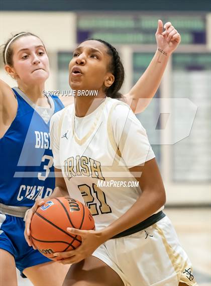 Thumbnail 1 in Indianapolis Bishop Chatard vs Cathedral (City Tournament Final) photogallery.