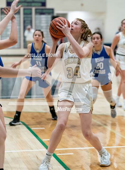 Thumbnail 1 in Indianapolis Bishop Chatard vs Cathedral (City Tournament Final) photogallery.