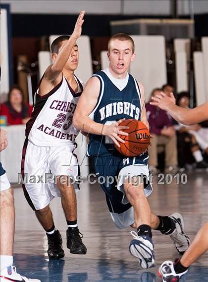 Thumbnail 2 in Christian Academy vs. Hill Country Christian (Bracken Christian Tournament) photogallery.