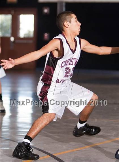 Thumbnail 1 in Christian Academy vs. Hill Country Christian (Bracken Christian Tournament) photogallery.