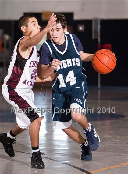 Thumbnail 3 in Christian Academy vs. Hill Country Christian (Bracken Christian Tournament) photogallery.