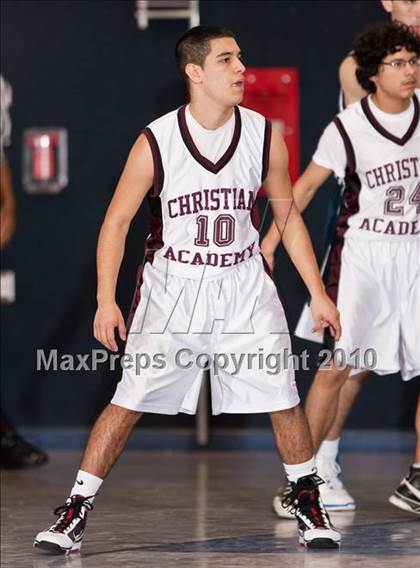 Thumbnail 2 in Christian Academy vs. Hill Country Christian (Bracken Christian Tournament) photogallery.