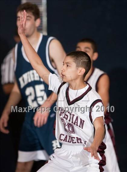 Thumbnail 1 in Christian Academy vs. Hill Country Christian (Bracken Christian Tournament) photogallery.