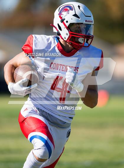 Thumbnail 3 in Faith Baptist @ Grace Brethren (CIF SS 8-Man Division 1 Semi Final) photogallery.