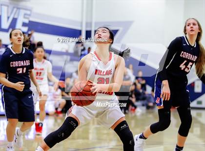 Thumbnail 2 in Coronado vs Village Christian (War on the Floor) photogallery.