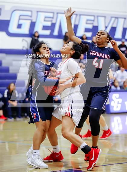 Thumbnail 1 in Coronado vs Village Christian (War on the Floor) photogallery.