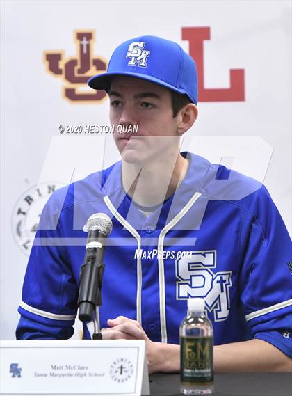 Thumbnail 1 in Trinity League Baseball Media Day - Santa Margarita photogallery.