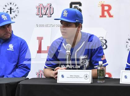 Thumbnail 1 in Trinity League Baseball Media Day - Santa Margarita photogallery.