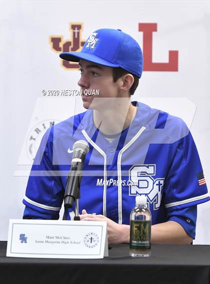 Thumbnail 1 in Trinity League Baseball Media Day - Santa Margarita photogallery.