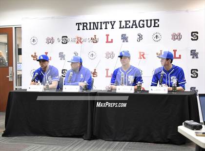 Thumbnail 1 in Trinity League Baseball Media Day - Santa Margarita photogallery.
