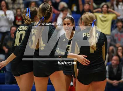 Thumbnail 2 in McCutcheon vs. Penn (IHSAA 4A Semifinal Playoff) photogallery.