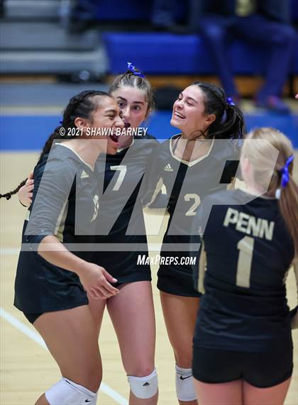 Thumbnail 2 in McCutcheon vs. Penn (IHSAA 4A Semifinal Playoff) photogallery.