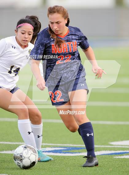 Thumbnail 3 in Pine Tree vs. McKinney North (UIL 5A Area Soccer Playoff) photogallery.