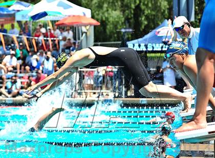 Thumbnail 2 in CIF SS D2 Girls Swimming Championships photogallery.