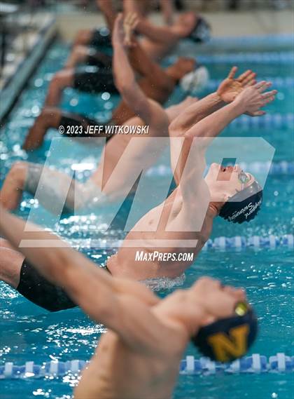 Thumbnail 1 in NCHSAA 4A State Swimming Championship photogallery.