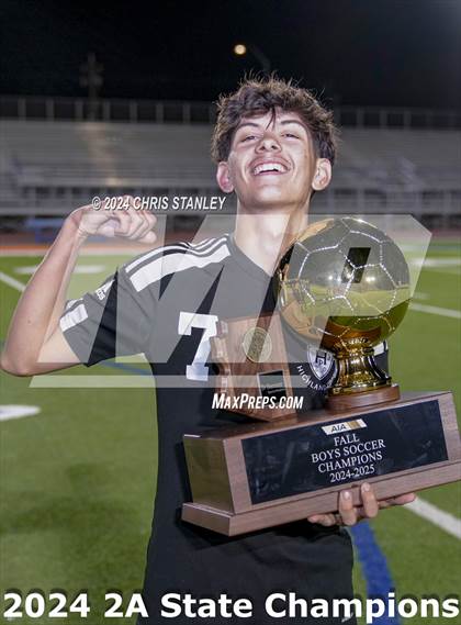 Thumbnail 3 in Madison Highland Prep vs Snowflake (AIA-2A Awards) photogallery.
