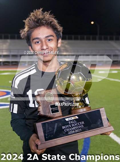 Thumbnail 3 in Madison Highland Prep vs Snowflake (AIA-2A Awards) photogallery.
