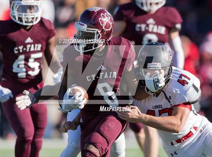 Thumbnail 1 in Cy-Fair vs. Langham Creek (UIL 6A DII Quarter Final Playoffs) photogallery.