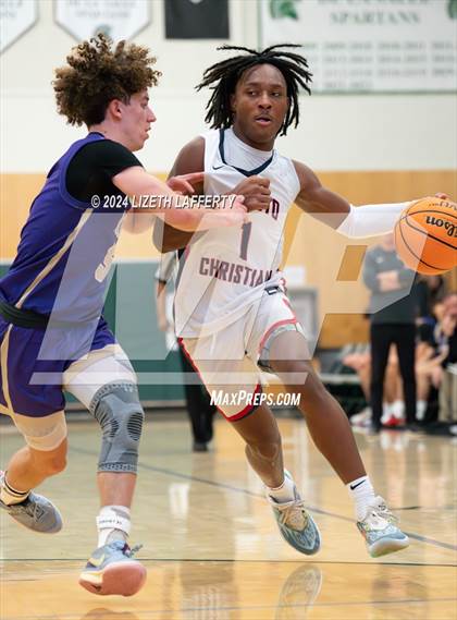 Thumbnail 3 in Notre Dame Prep vs Modesto Christian (MLK Classic) photogallery.