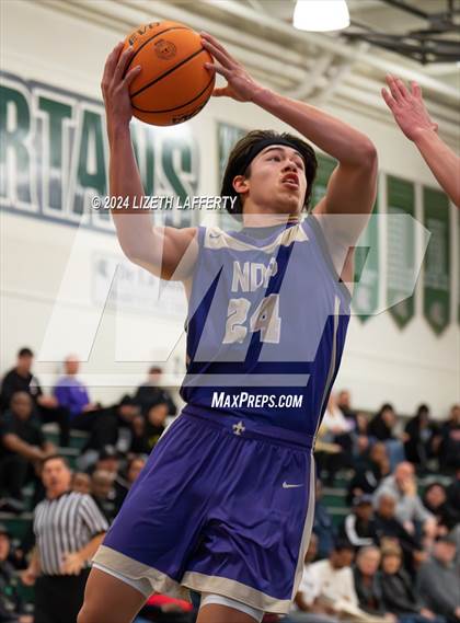 Thumbnail 1 in Notre Dame Prep vs Modesto Christian (MLK Classic) photogallery.