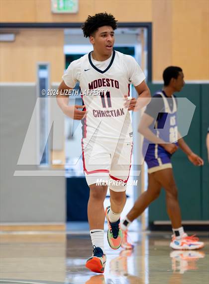 Thumbnail 2 in Notre Dame Prep vs Modesto Christian (MLK Classic) photogallery.