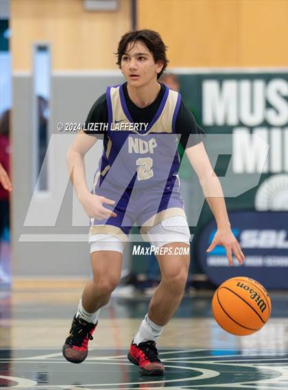 Thumbnail 1 in Notre Dame Prep vs Modesto Christian (MLK Classic) photogallery.
