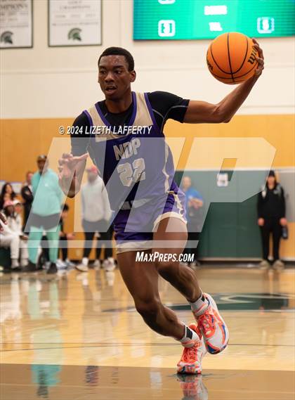 Thumbnail 1 in Notre Dame Prep vs Modesto Christian (MLK Classic) photogallery.