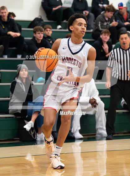 Thumbnail 2 in Notre Dame Prep vs Modesto Christian (MLK Classic) photogallery.