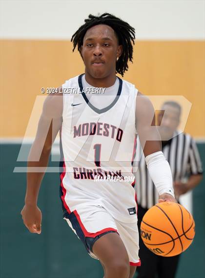Thumbnail 2 in Notre Dame Prep vs Modesto Christian (MLK Classic) photogallery.