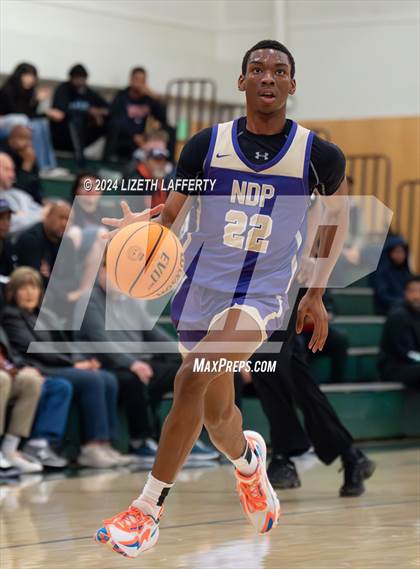 Thumbnail 1 in Notre Dame Prep vs Modesto Christian (MLK Classic) photogallery.
