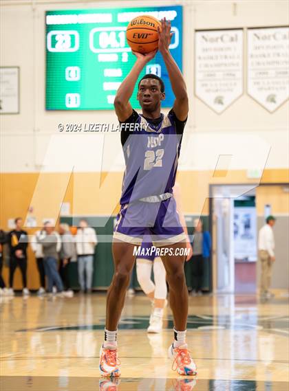 Thumbnail 1 in Notre Dame Prep vs Modesto Christian (MLK Classic) photogallery.