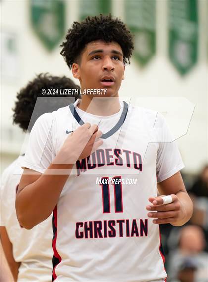 Thumbnail 2 in Notre Dame Prep vs Modesto Christian (MLK Classic) photogallery.
