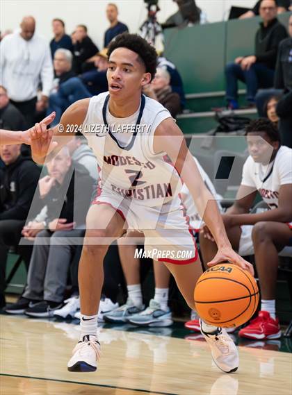 Thumbnail 2 in Notre Dame Prep vs Modesto Christian (MLK Classic) photogallery.