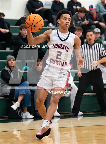 Thumbnail 1 in Notre Dame Prep vs Modesto Christian (MLK Classic) photogallery.