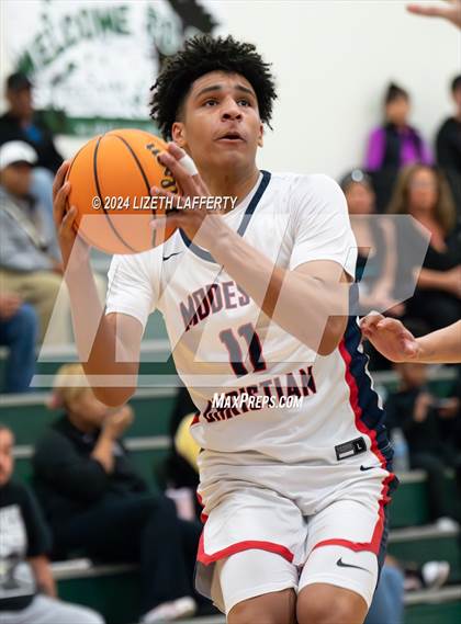 Thumbnail 3 in Notre Dame Prep vs Modesto Christian (MLK Classic) photogallery.