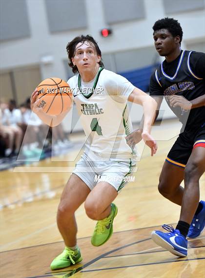 Thumbnail 3 in Tampa Catholic vs Mainland (The First Academy Invitational) photogallery.
