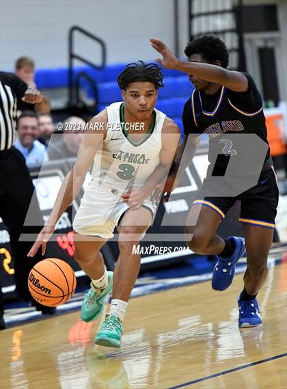 Thumbnail 3 in Tampa Catholic vs Mainland (The First Academy Invitational) photogallery.