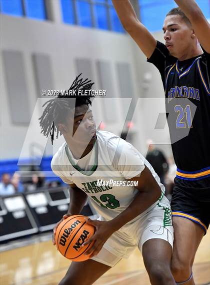 Thumbnail 3 in Tampa Catholic vs Mainland (The First Academy Invitational) photogallery.