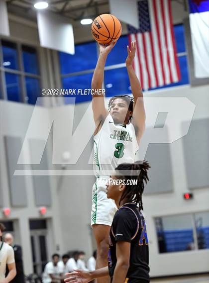 Thumbnail 3 in Tampa Catholic vs Mainland (The First Academy Invitational) photogallery.