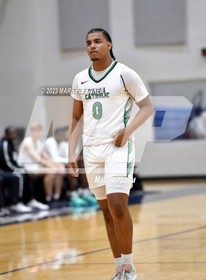 Thumbnail 1 in Tampa Catholic vs Mainland (The First Academy Invitational) photogallery.