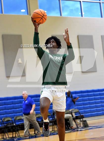 Thumbnail 3 in Tampa Catholic vs Mainland (The First Academy Invitational) photogallery.