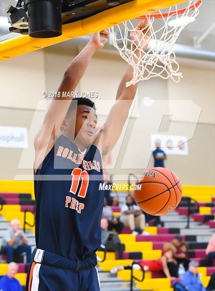 Thumbnail 2 in Rolling Hills Prep vs. Millennium (Hoophall West Tournament) photogallery.