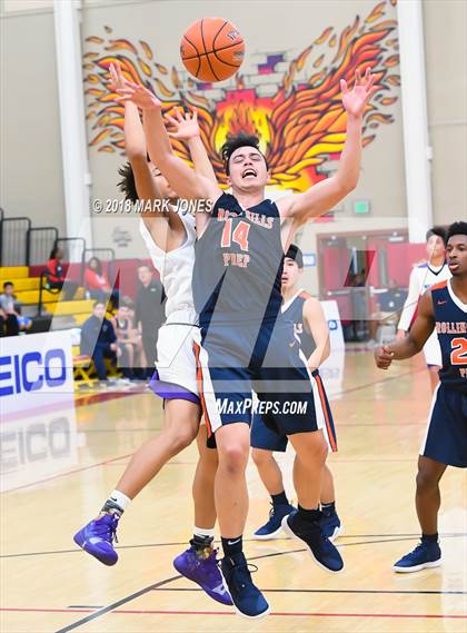 Thumbnail 3 in Rolling Hills Prep vs. Millennium (Hoophall West Tournament) photogallery.